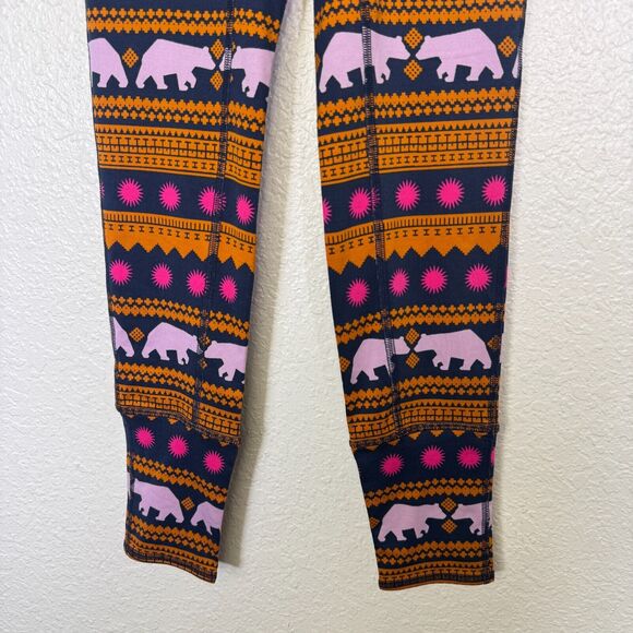 Free People Fireside Base Layer Pants Womens XS Leggings Pant Bear Stripe Boho - Picture 5 of 12